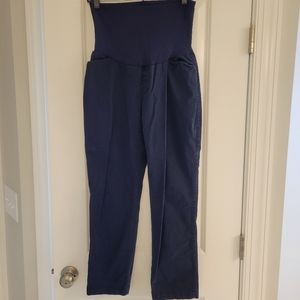 Navy Maternity Pants (Trouser) w/ Belly Band